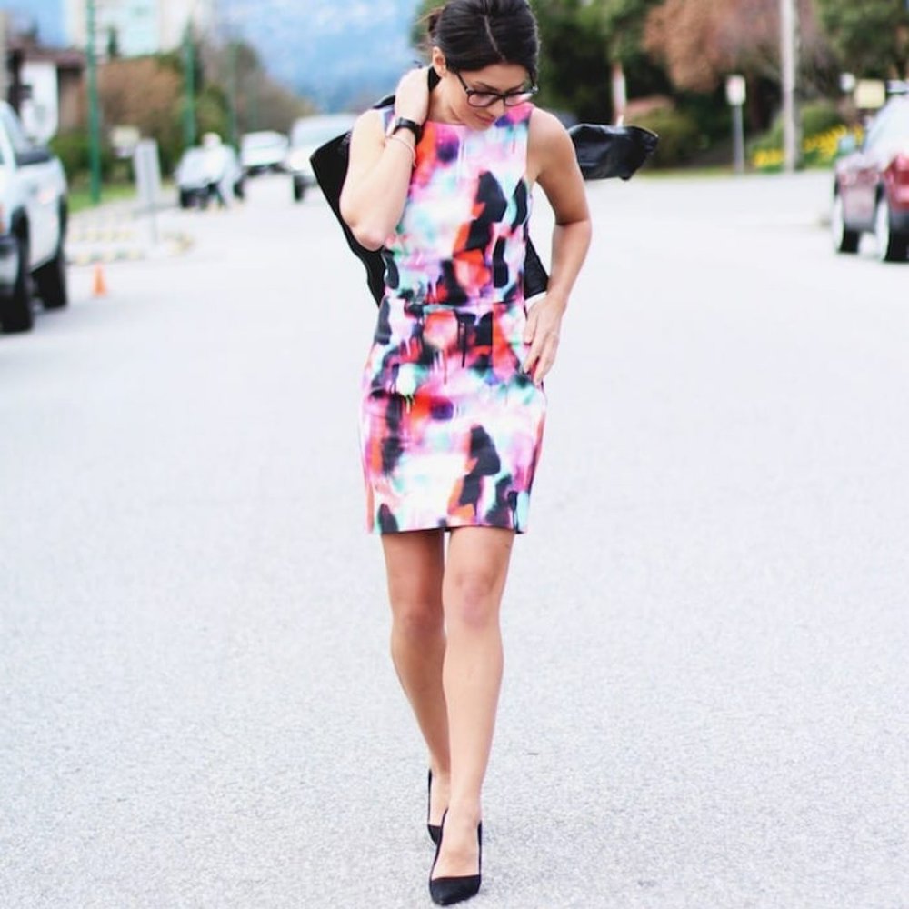 NWT French Connection Miami Graffiti Dress Size 0